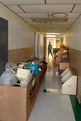 Spring Cleaning at Salem State. The College cleaned out 35 tons of "junk", all of which is going to be reused or recycled.